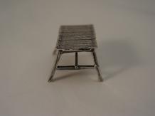 Zilveren tafel planken
